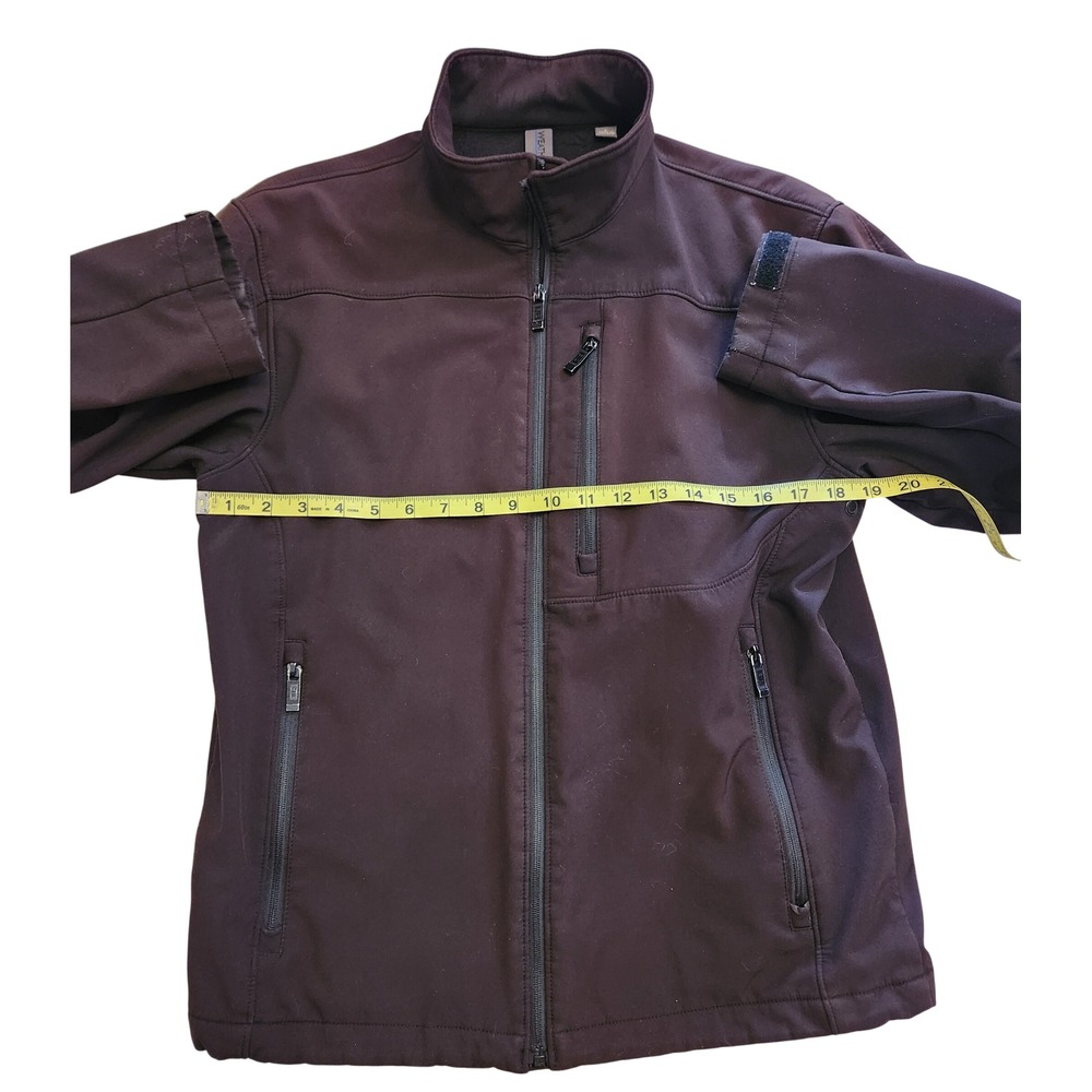 Weatherproof Mens Softshell Jacket Brown Full Zip… - image 8